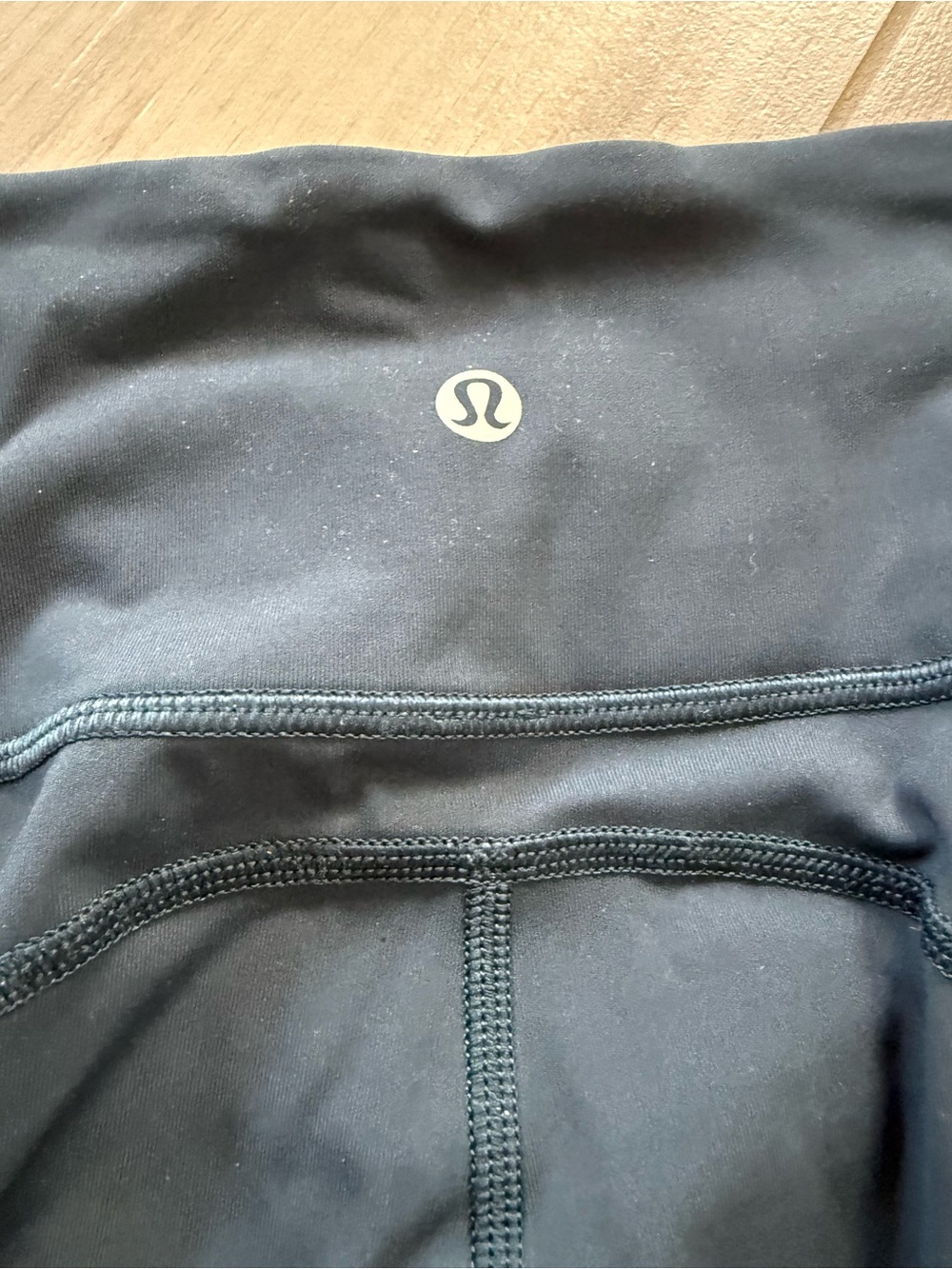 lululemon blue green colour crop leggings size 4 cropped